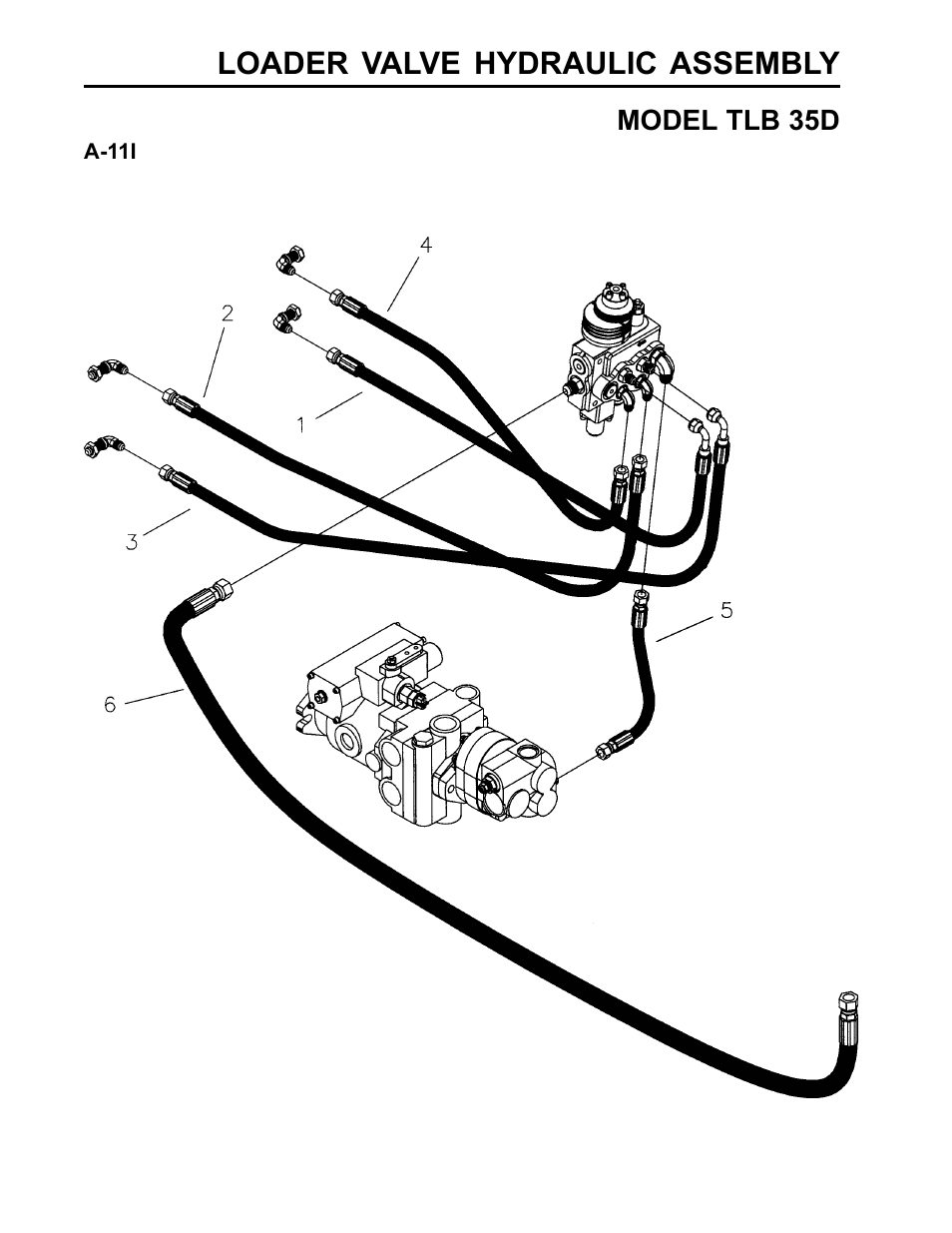 Loader valve hydraulic assembly | Allmand Brothers TLB35D User Manual | Page 54 / 99