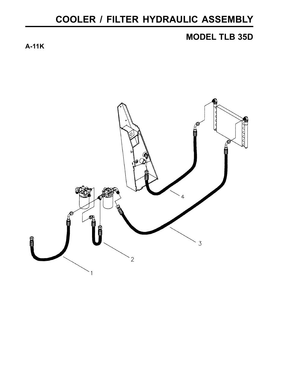 Cooler / filter hydraulic assembly | Allmand Brothers TLB35D User Manual | Page 56 / 99