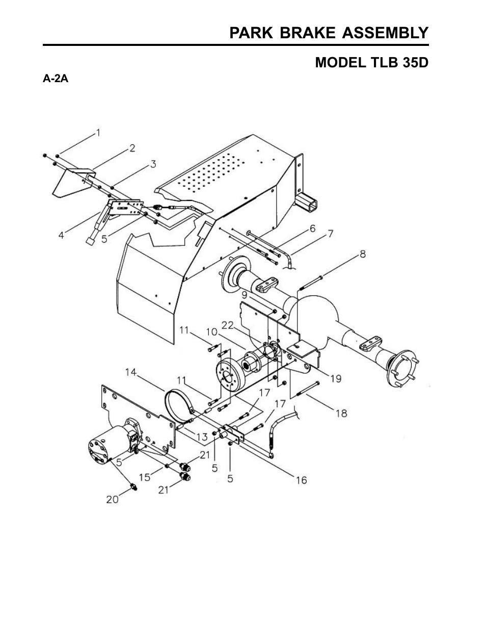 Park brake assembly | Allmand Brothers TLB35D User Manual | Page 6 / 99