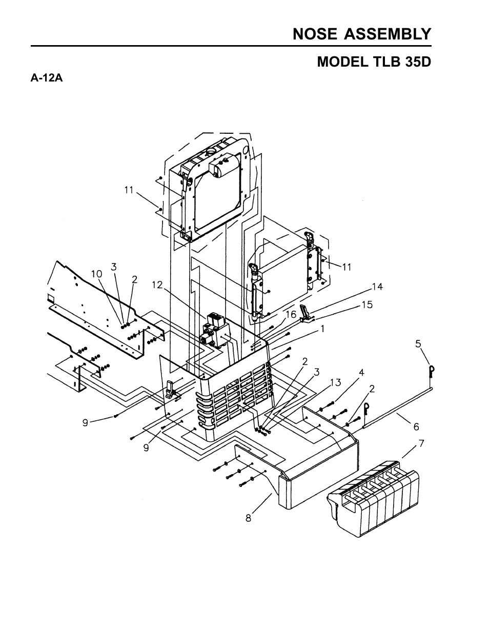 Nose assembly | Allmand Brothers TLB35D User Manual | Page 60 / 99