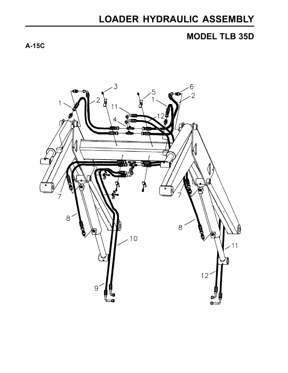 Loader hydraulic assembly | Allmand Brothers TLB35D User Manual | Page 76 / 99