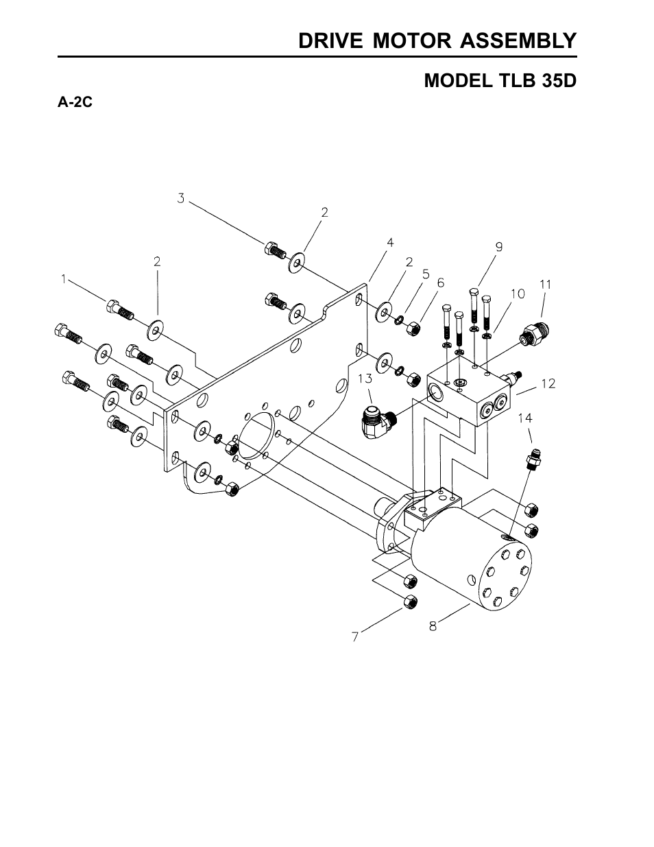 Drive motor assembly | Allmand Brothers TLB35D User Manual | Page 8 / 99