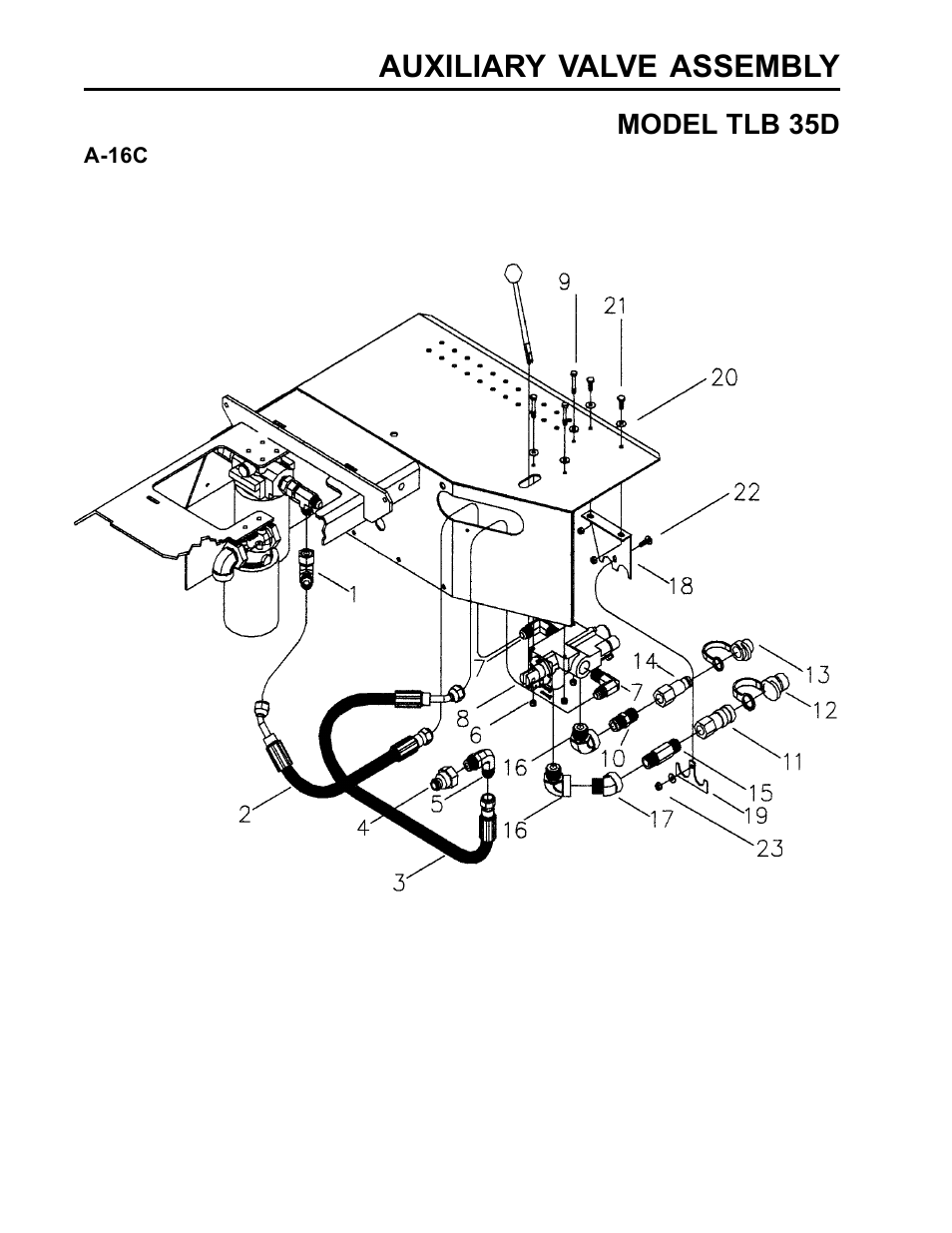 Auxiliary valve assembly | Allmand Brothers TLB35D User Manual | Page 80 / 99