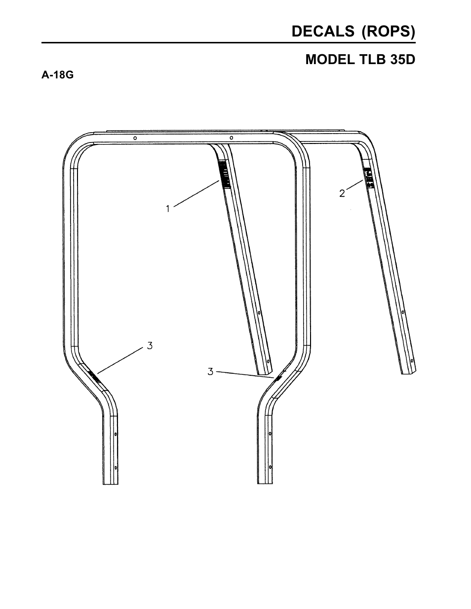 Decals (rops) | Allmand Brothers TLB35D User Manual | Page 90 / 99