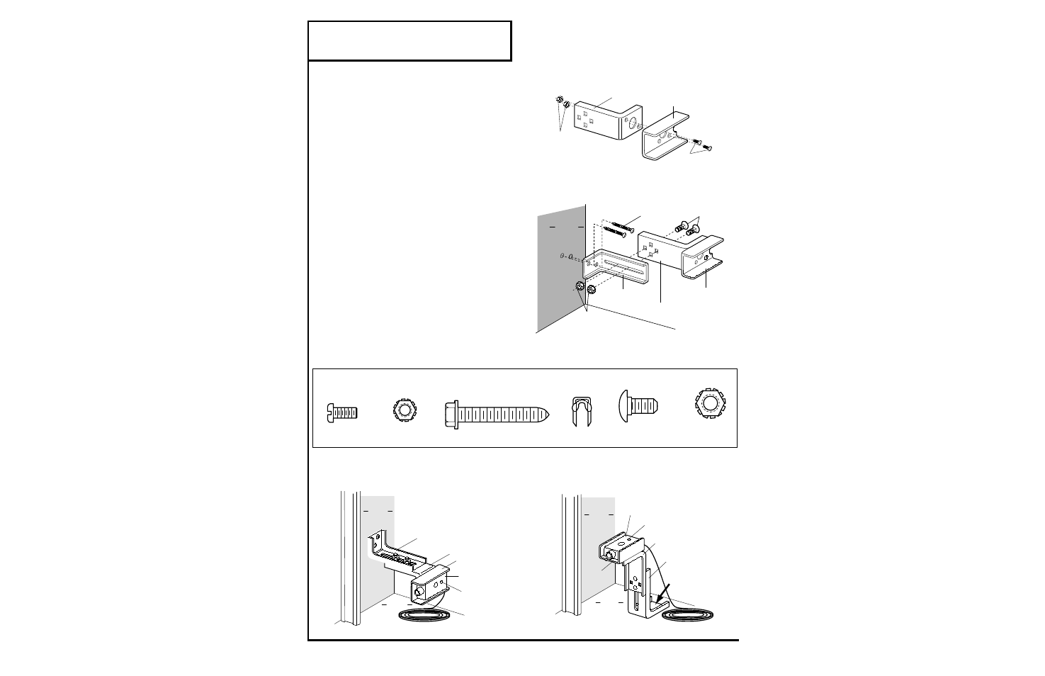 Install safety reversing sensor, Installation step 10, Install the safety reversing sensor | Figure 2 figure 3 figure 4 figure 5, 22 hardware shown actual size | Chamberlain SECURITY+ 6200-2K User Manual | Page 22 / 40