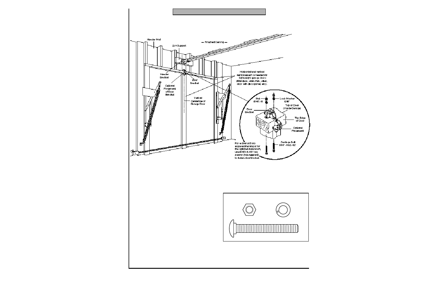 One-piece door only, All one-piece door installation procedure | Chamberlain SECURITY+ 6200-2K User Manual | Page 25 / 40