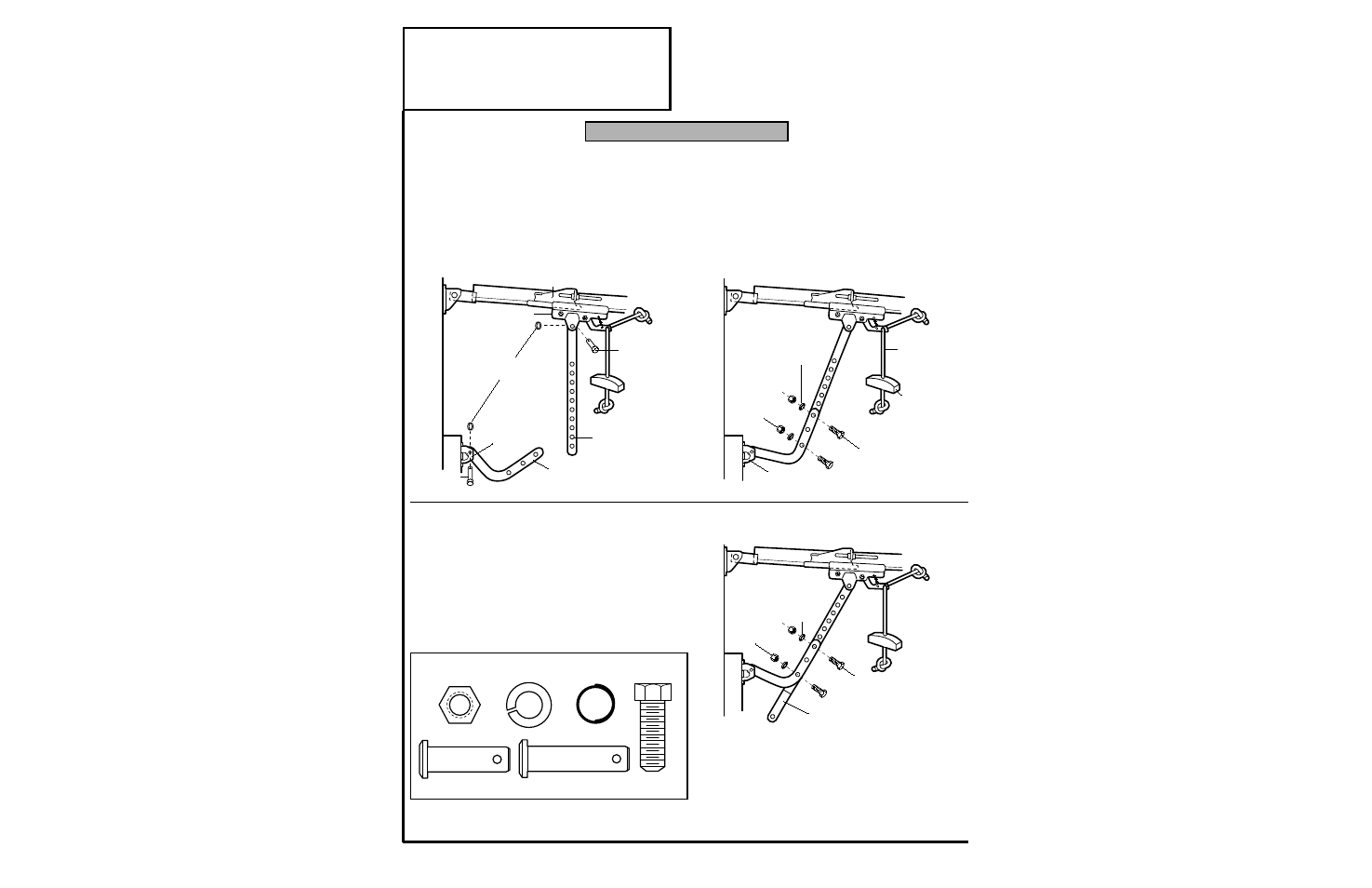 Connect door arm to trolley, Sectional door only, Installation step 12 | Hole alignment alternative | Chamberlain SECURITY+ 6200-2K User Manual | Page 26 / 40