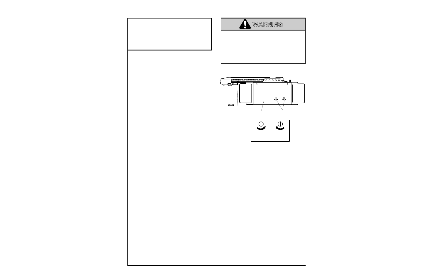 Adjustment section, Up and down limits, Warning caution warning | Adjustment step 1 | Chamberlain SECURITY+ 6200-2K User Manual | Page 28 / 40