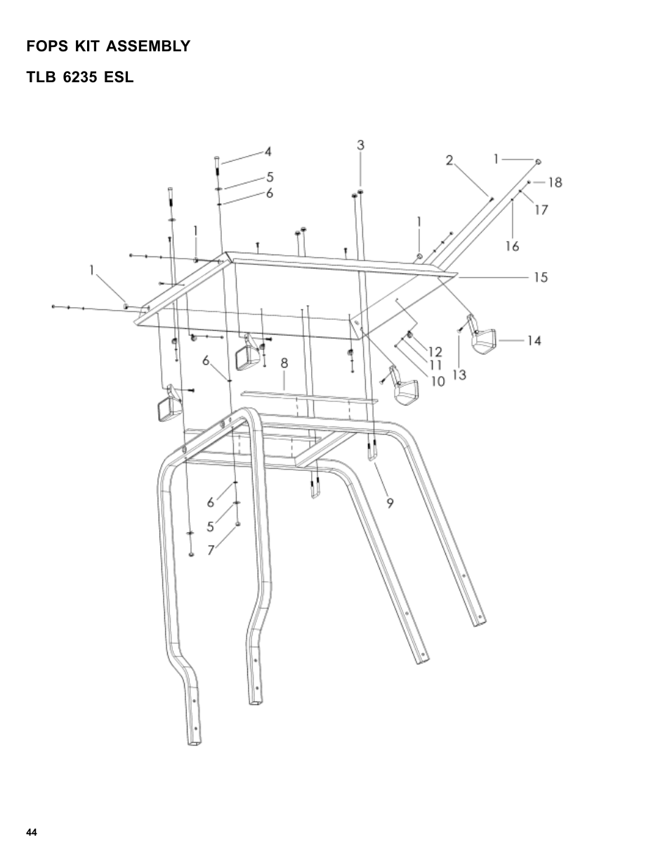 Allmand Brothers TLB6235 Tractor User Manual | Page 44 / 80