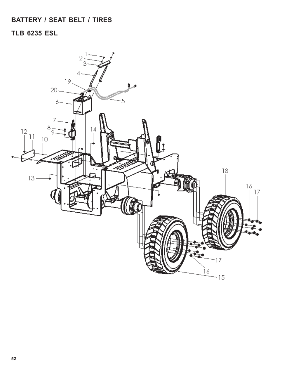 Allmand Brothers TLB6235 Tractor User Manual | Page 52 / 80