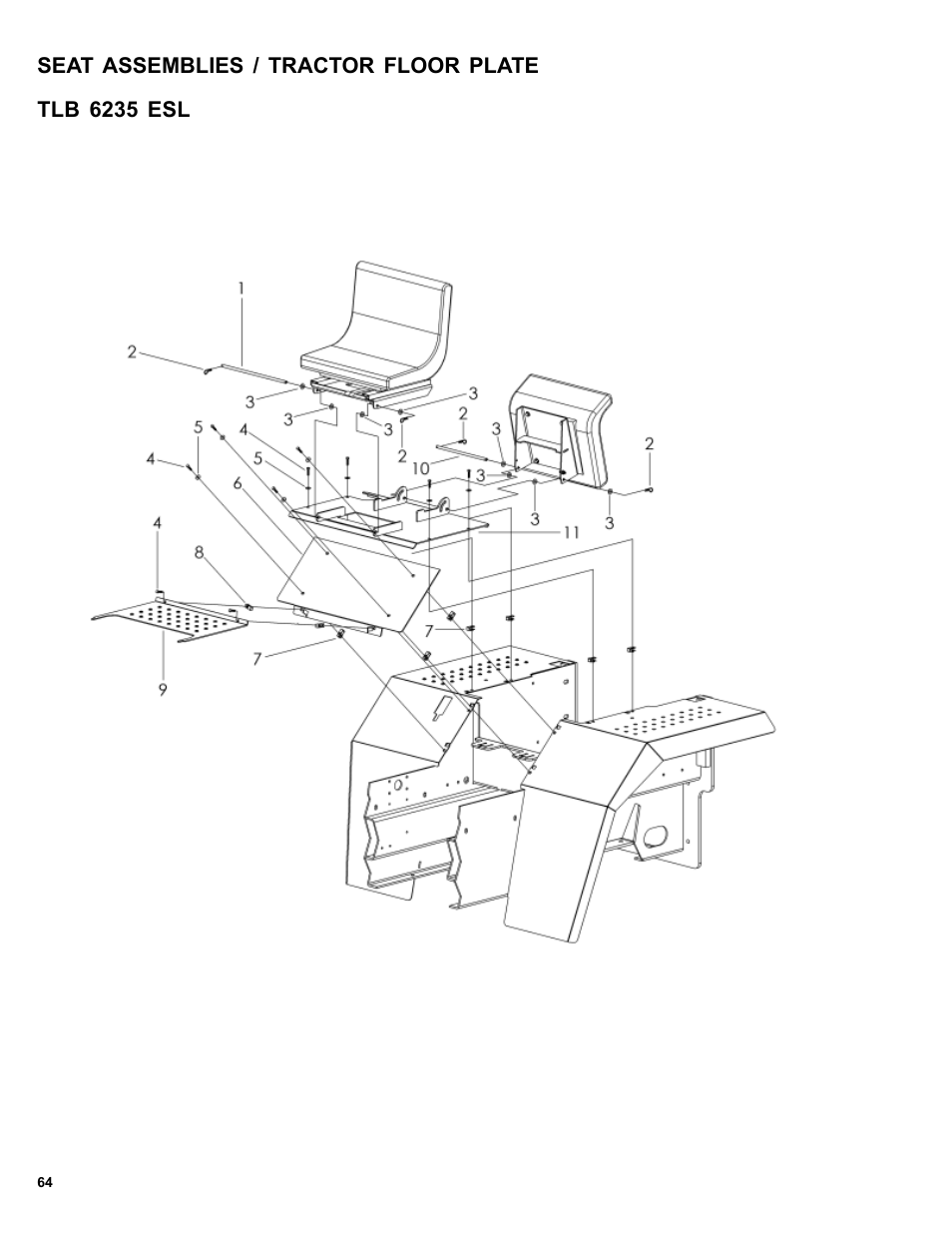 Allmand Brothers TLB6235 Tractor User Manual | Page 64 / 80