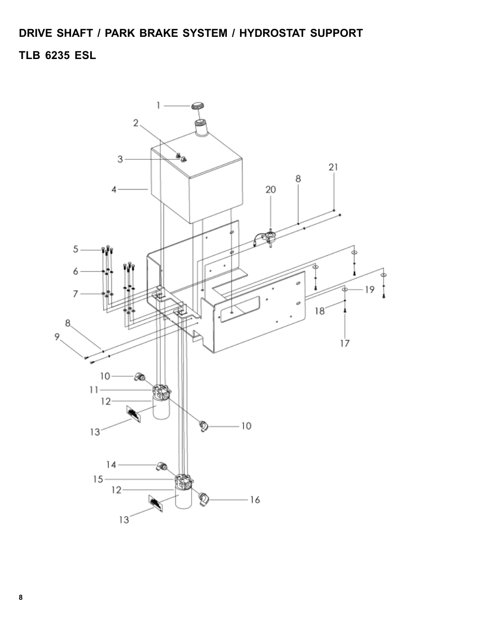 Allmand Brothers TLB6235 Tractor User Manual | Page 8 / 80