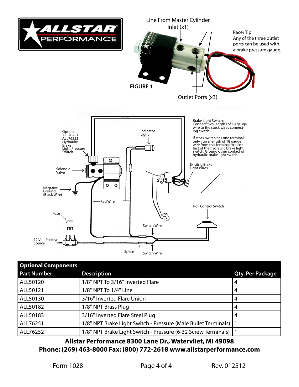 Allstar Performance ALL48016 User Manual | Page 4 / 4