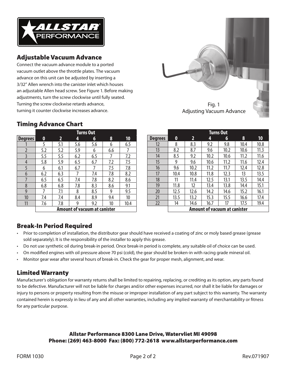 Allstar Performance ALL81200-02 User Manual | Page 2 / 2