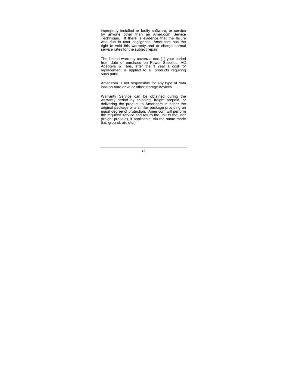 Amer Networks C1110-32 User Manual | Page 16 / 17