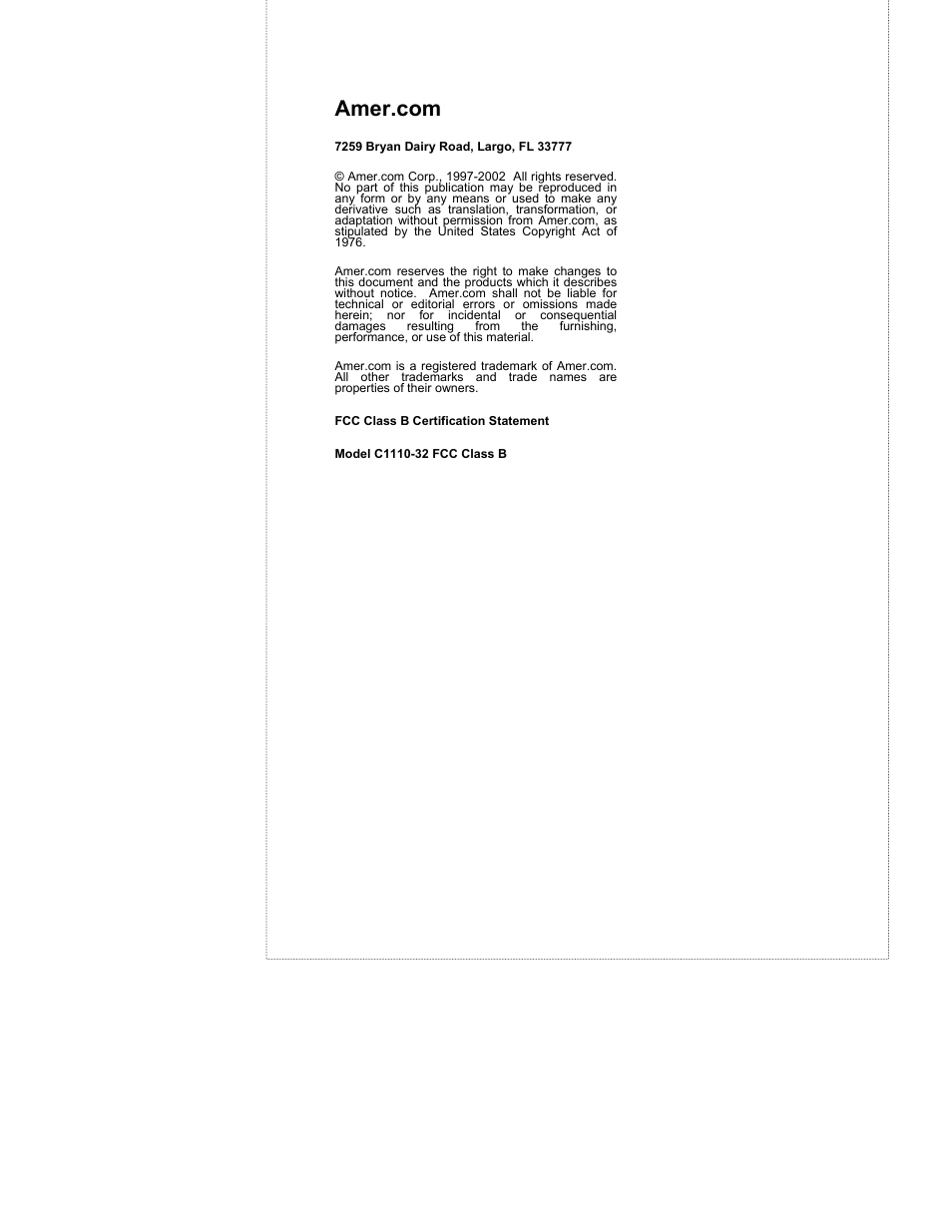 Amer Networks C1110-32 User Manual | Page 2 / 17