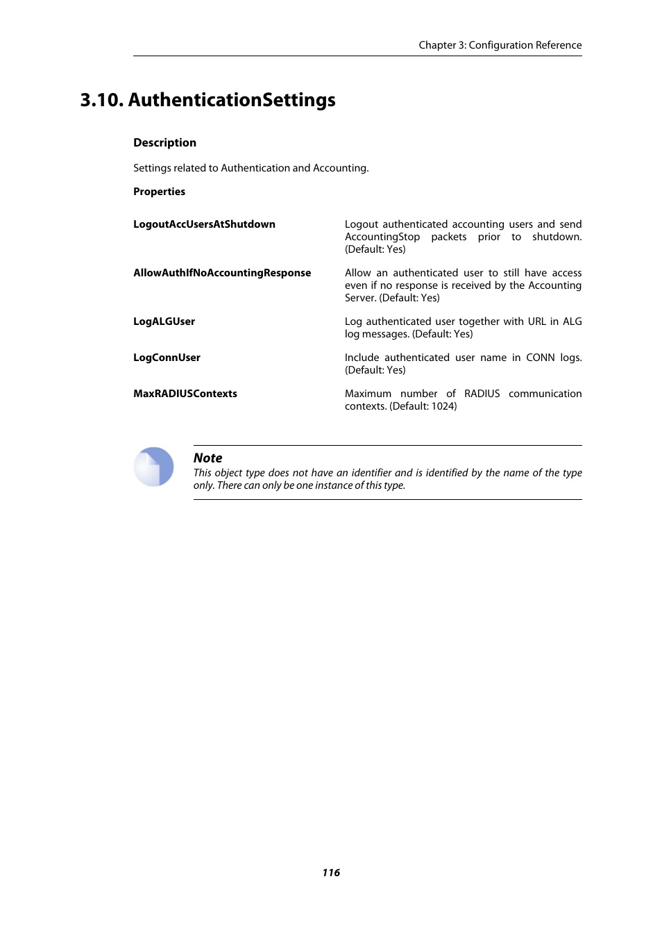 Authenticationsettings | Amer Networks E5 CLI User Manual | Page 116 / 290