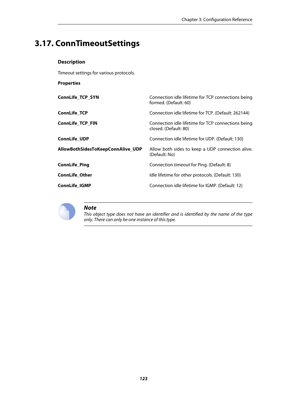 Conntimeoutsettings | Amer Networks E5 CLI User Manual | Page 123 / 290