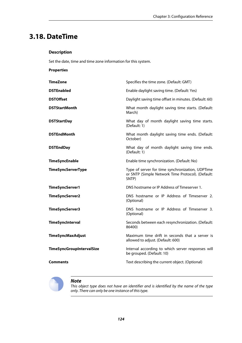 Datetime | Amer Networks E5 CLI User Manual | Page 124 / 290