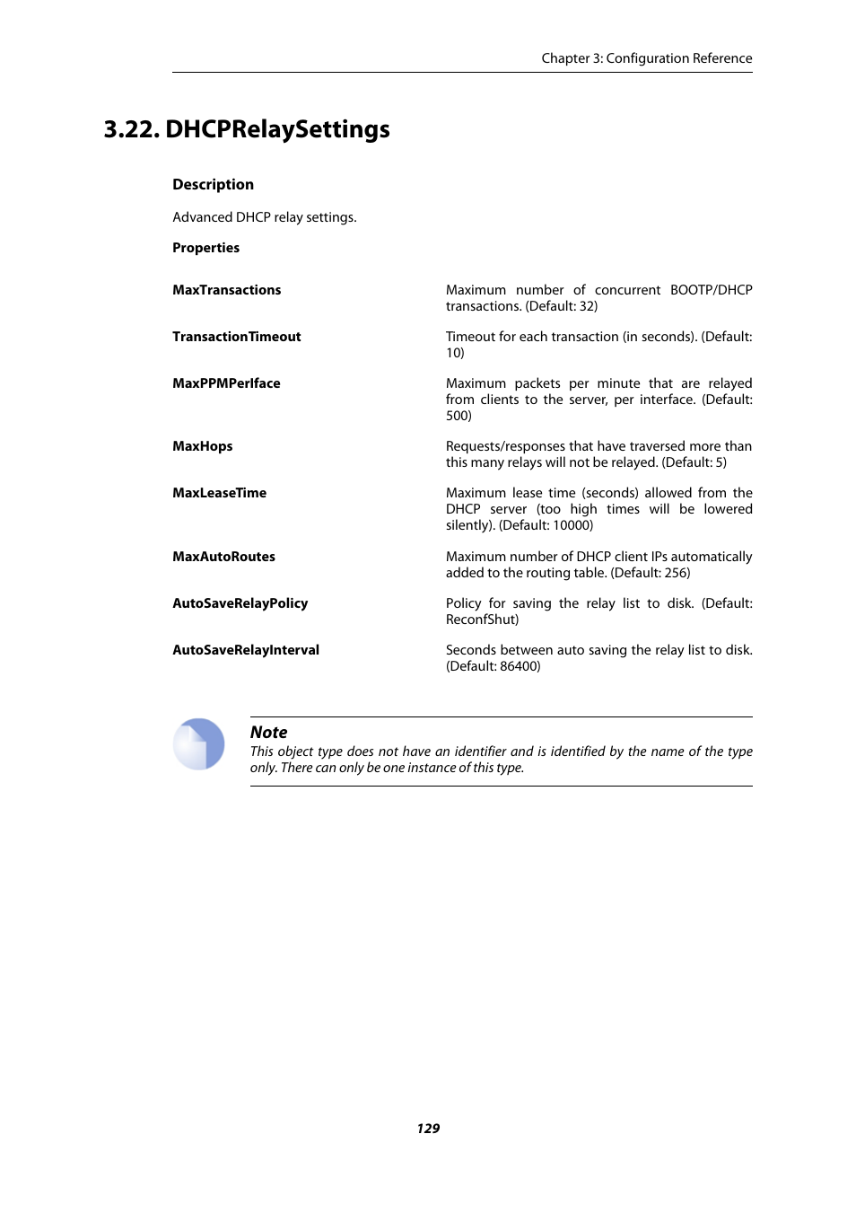 Dhcprelaysettings | Amer Networks E5 CLI User Manual | Page 129 / 290