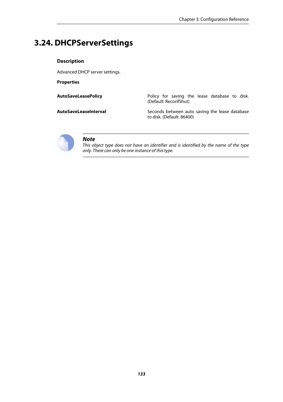 Dhcpserversettings | Amer Networks E5 CLI User Manual | Page 133 / 290