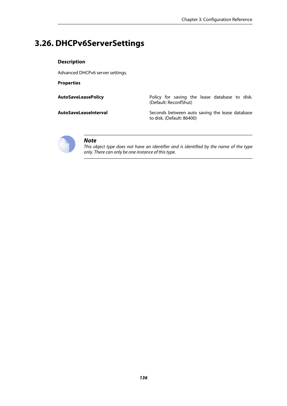 Dhcpv6serversettings | Amer Networks E5 CLI User Manual | Page 136 / 290