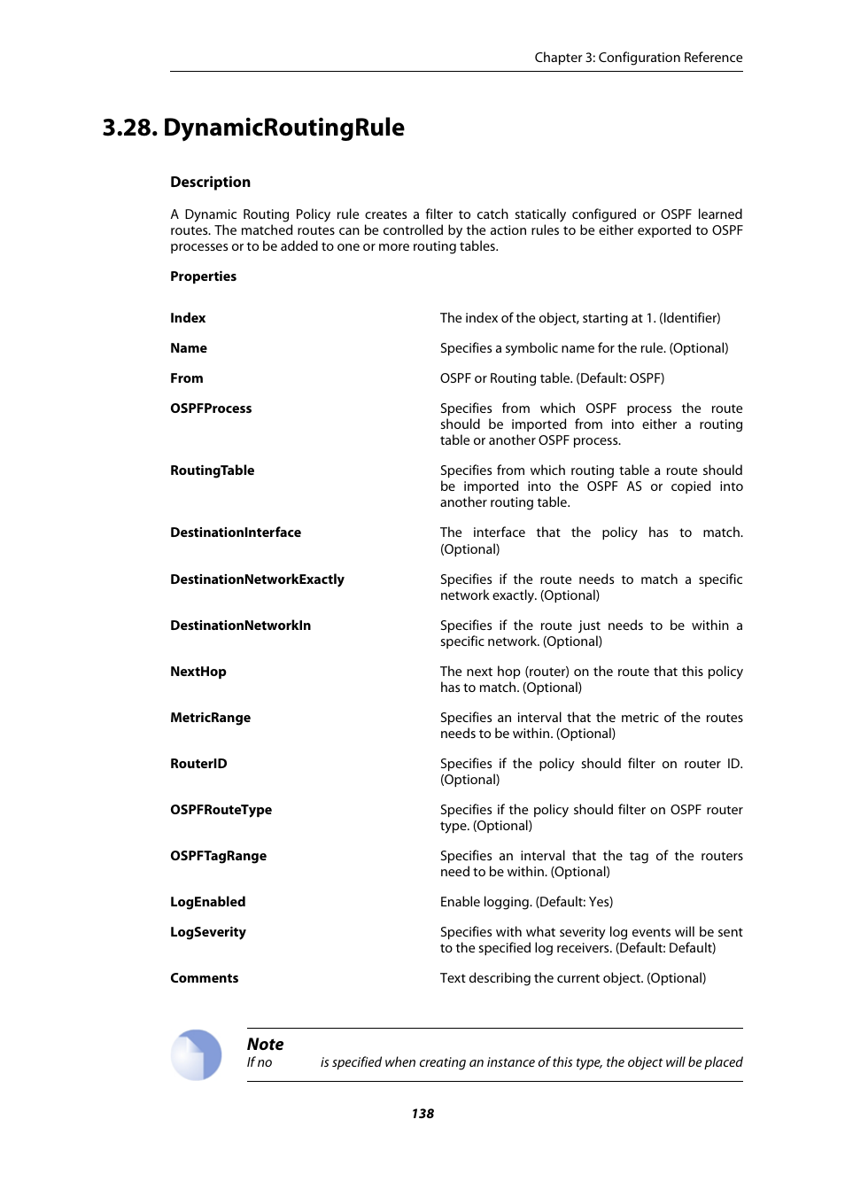 Dynamicroutingrule | Amer Networks E5 CLI User Manual | Page 138 / 290