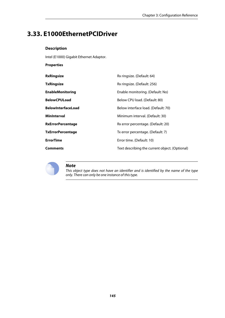 E1000ethernetpcidriver | Amer Networks E5 CLI User Manual | Page 145 / 290