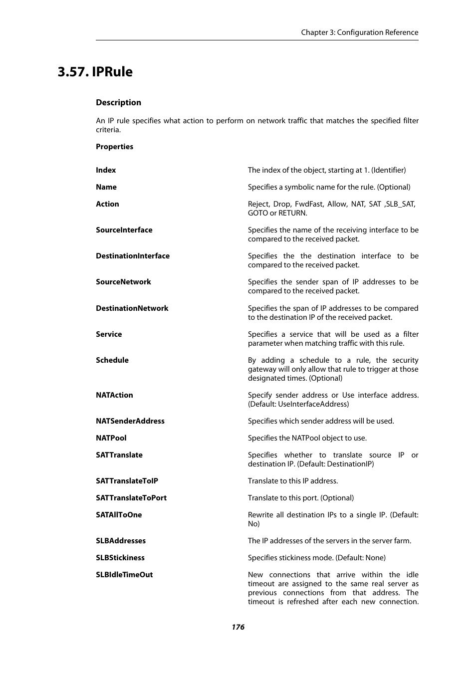 Iprule | Amer Networks E5 CLI User Manual | Page 176 / 290