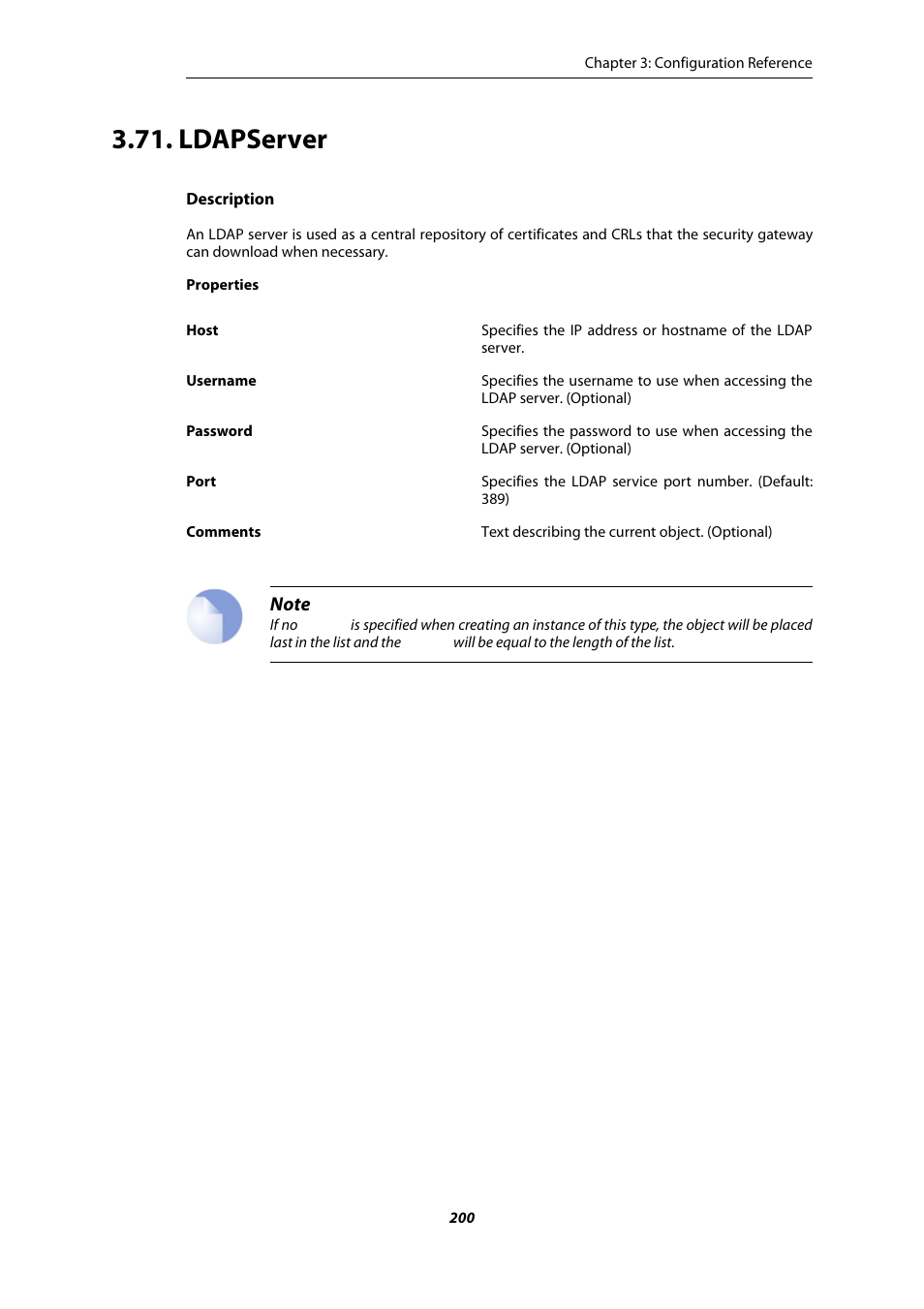 Ldapserver | Amer Networks E5 CLI User Manual | Page 200 / 290