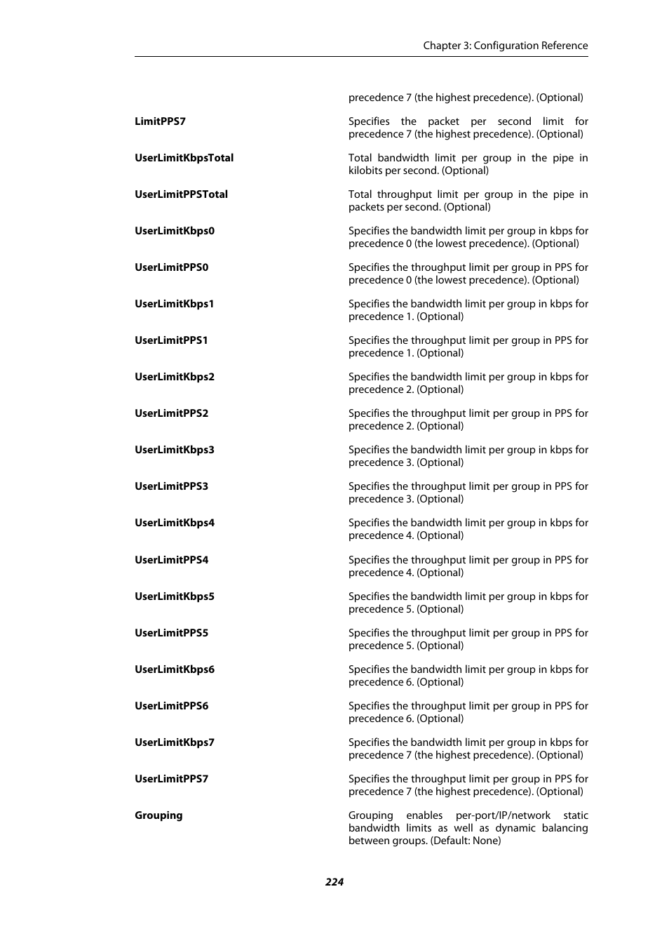 Amer Networks E5 CLI User Manual | Page 224 / 290