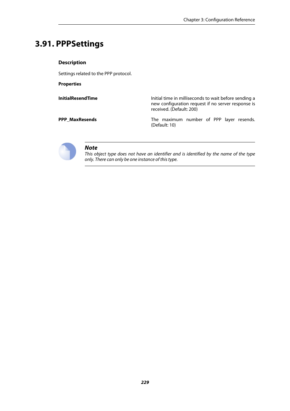Pppsettings | Amer Networks E5 CLI User Manual | Page 229 / 290