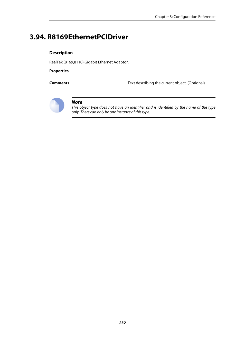 R8169ethernetpcidriver | Amer Networks E5 CLI User Manual | Page 232 / 290
