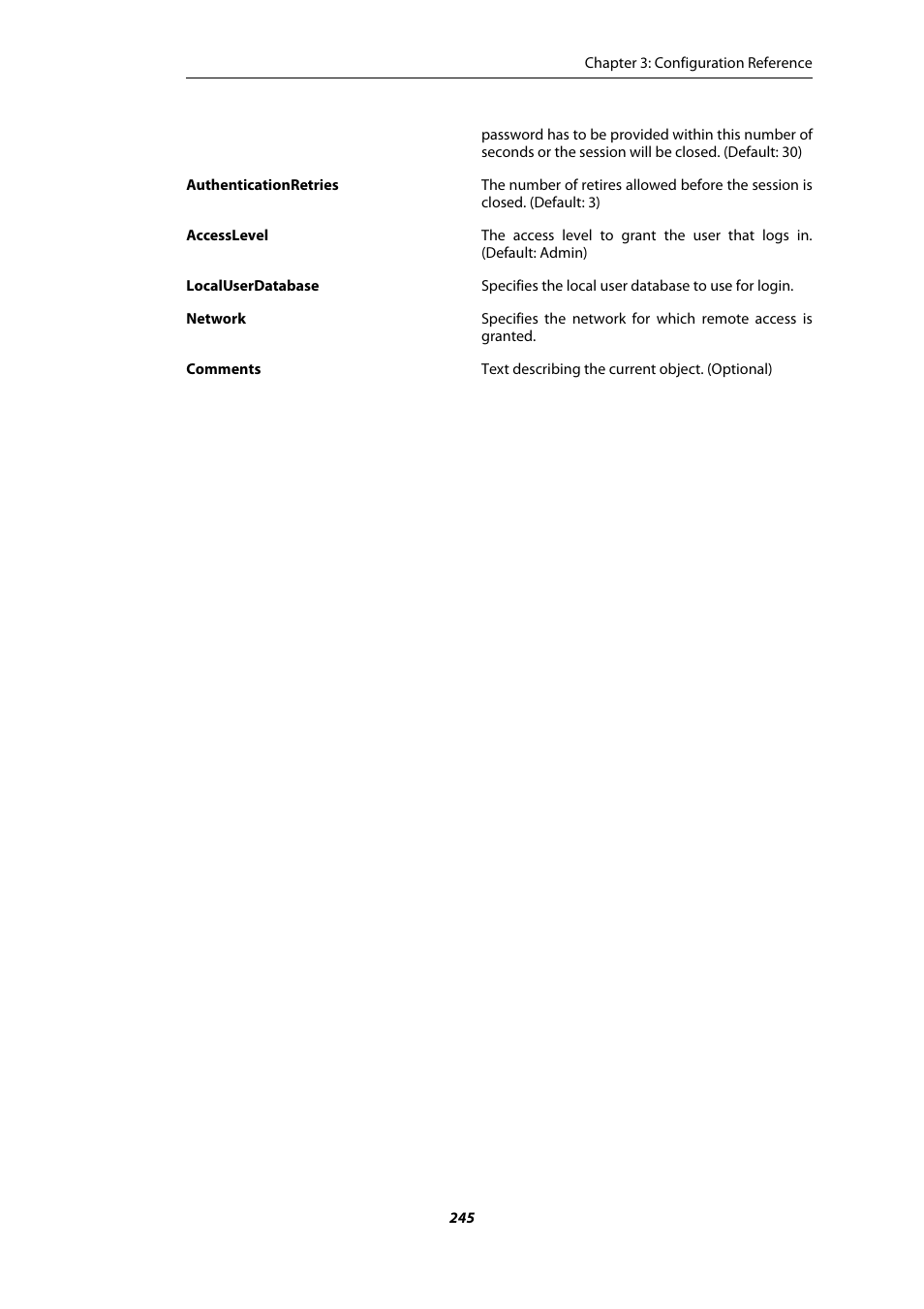 Amer Networks E5 CLI User Manual | Page 245 / 290