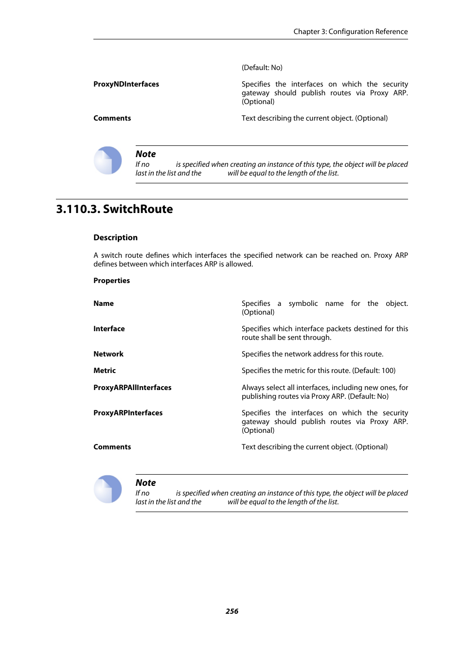 Switchroute | Amer Networks E5 CLI User Manual | Page 256 / 290