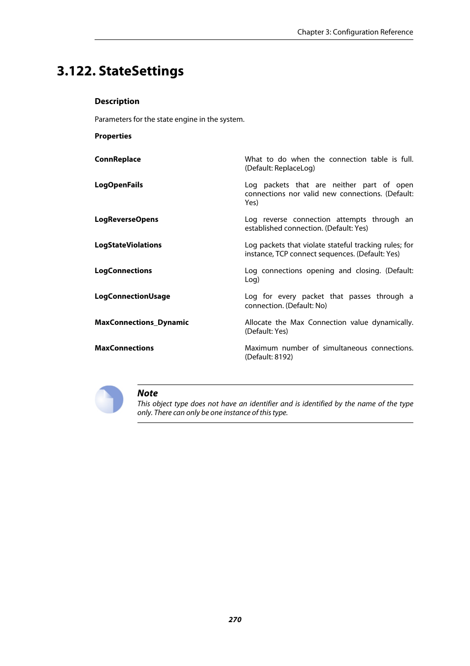 Statesettings | Amer Networks E5 CLI User Manual | Page 270 / 290