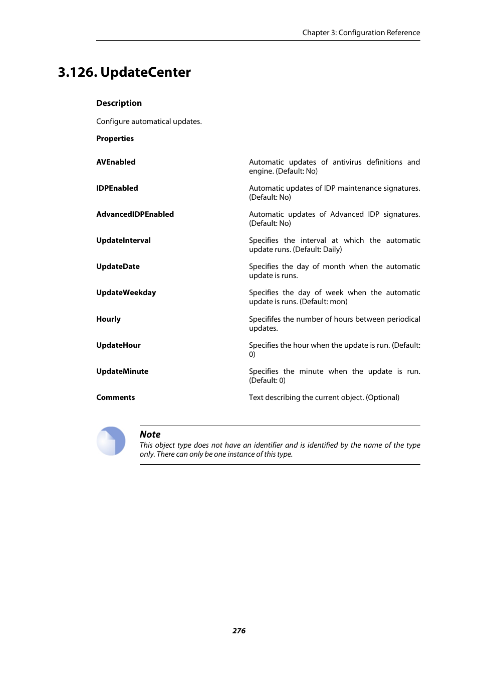 Updatecenter | Amer Networks E5 CLI User Manual | Page 276 / 290