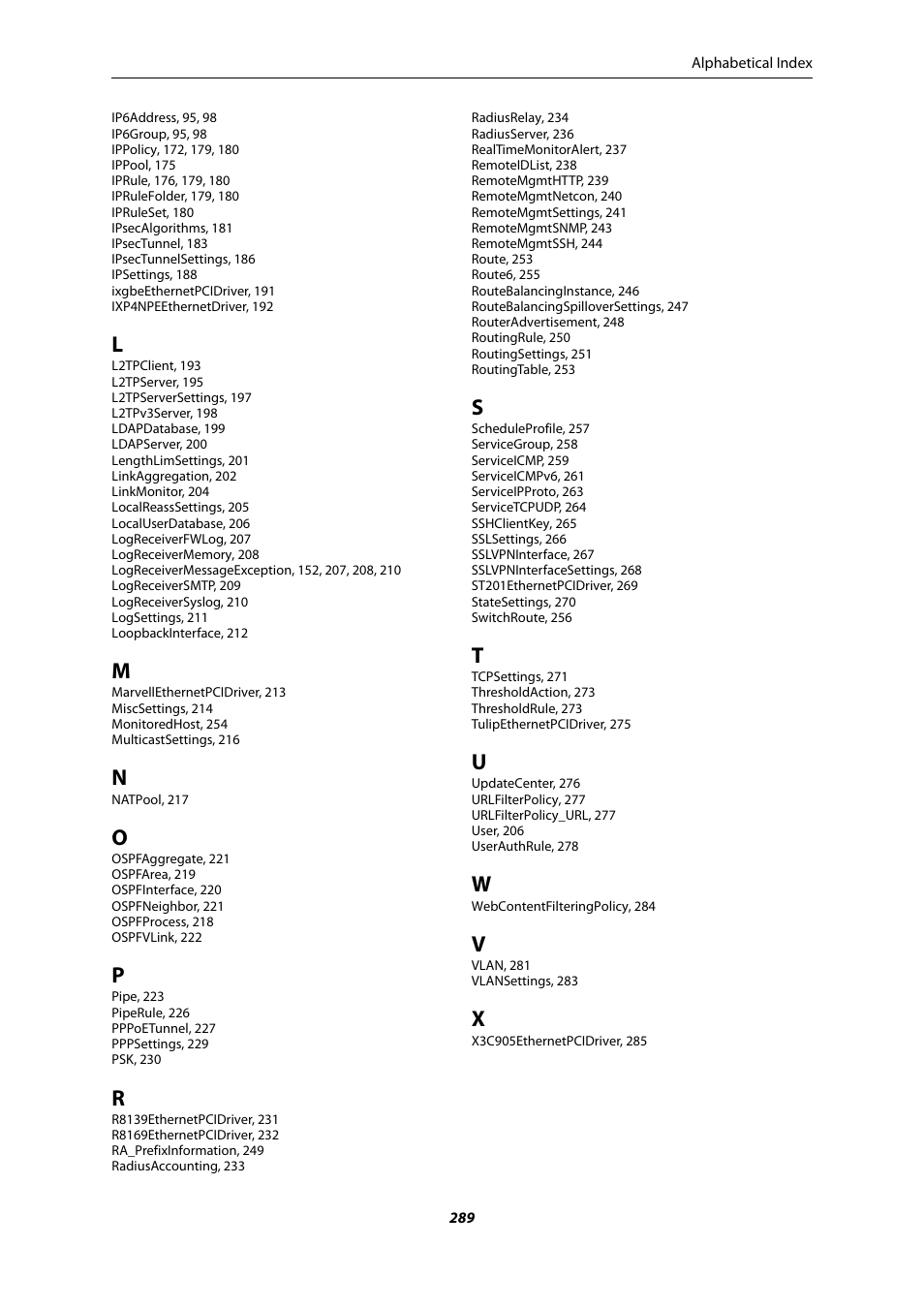 Amer Networks E5 CLI User Manual | Page 289 / 290