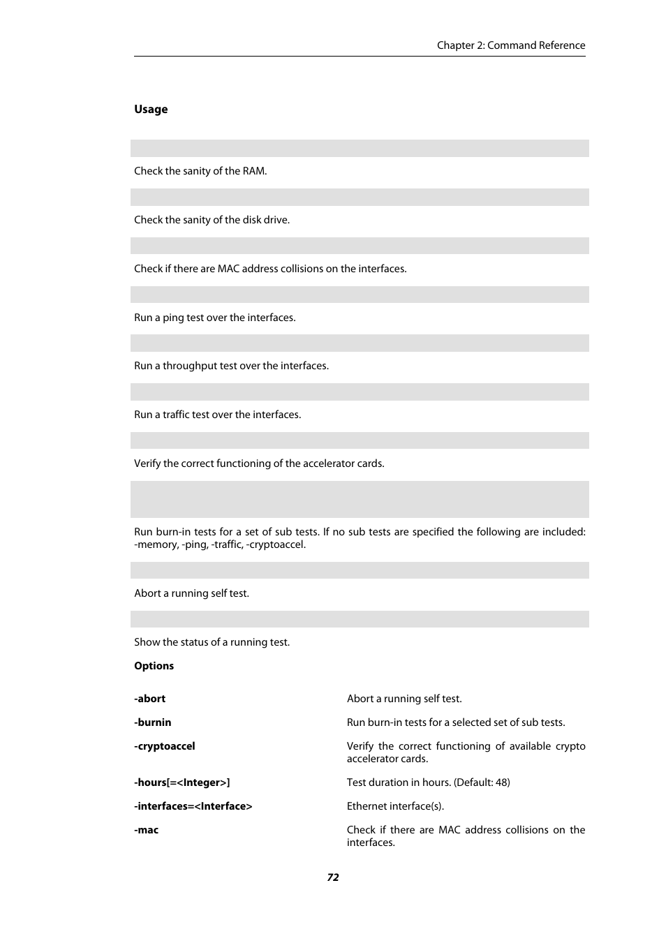 Amer Networks E5 CLI User Manual | Page 72 / 290