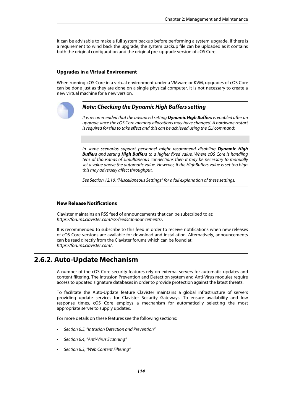 Auto-update mechanism | Amer Networks E5Web GUI User Manual | Page 114 / 777
