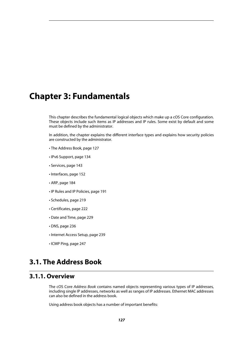 Chapter 3: fundamentals, The address book, Overview | Fundamentals | Amer Networks E5Web GUI User Manual | Page 127 / 777