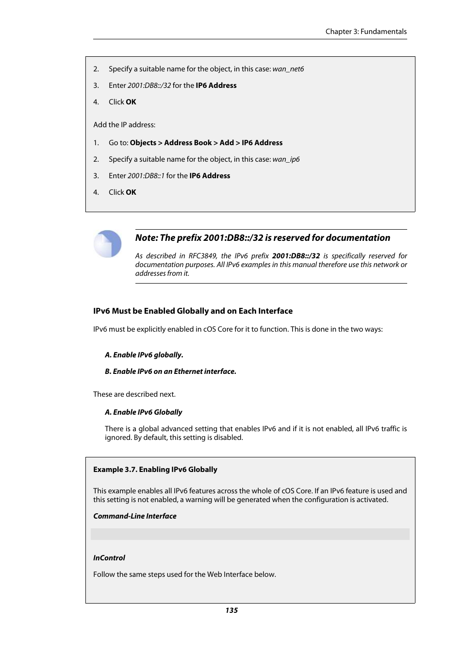 Enabling ipv6 globally | Amer Networks E5Web GUI User Manual | Page 135 / 777