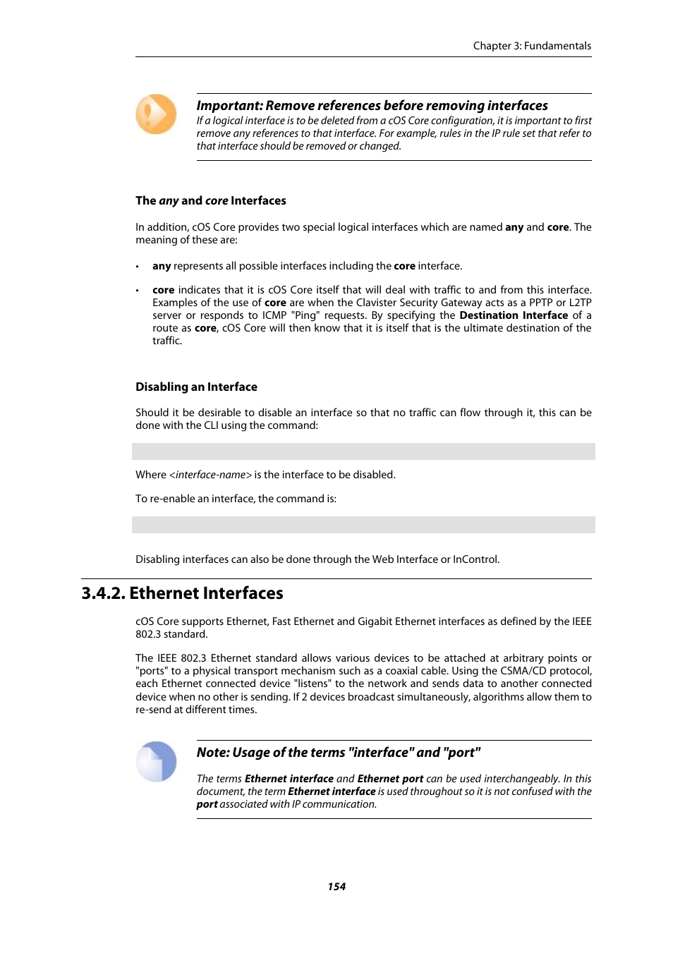 Ethernet interfaces | Amer Networks E5Web GUI User Manual | Page 154 / 777