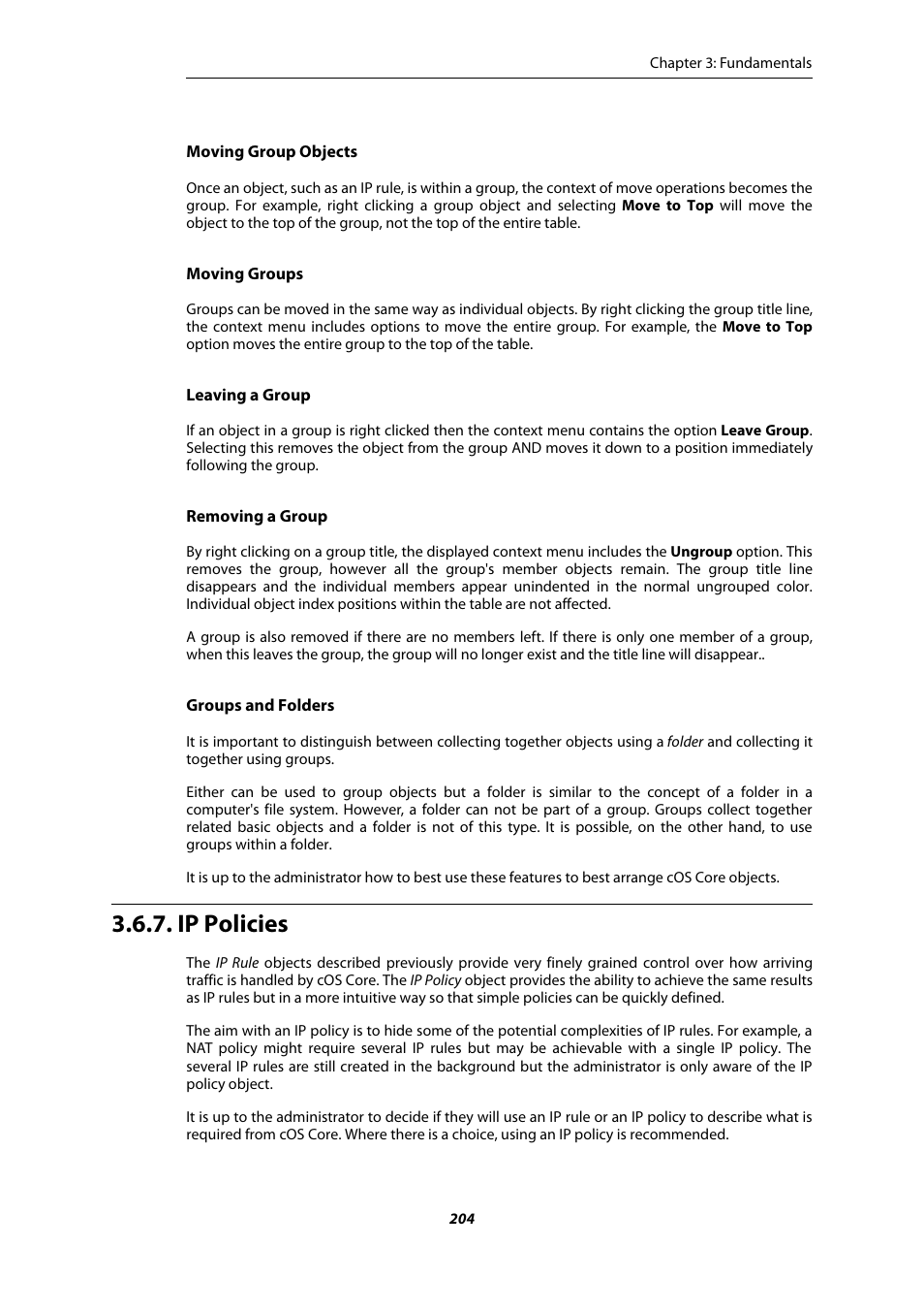 Ip policies | Amer Networks E5Web GUI User Manual | Page 204 / 777