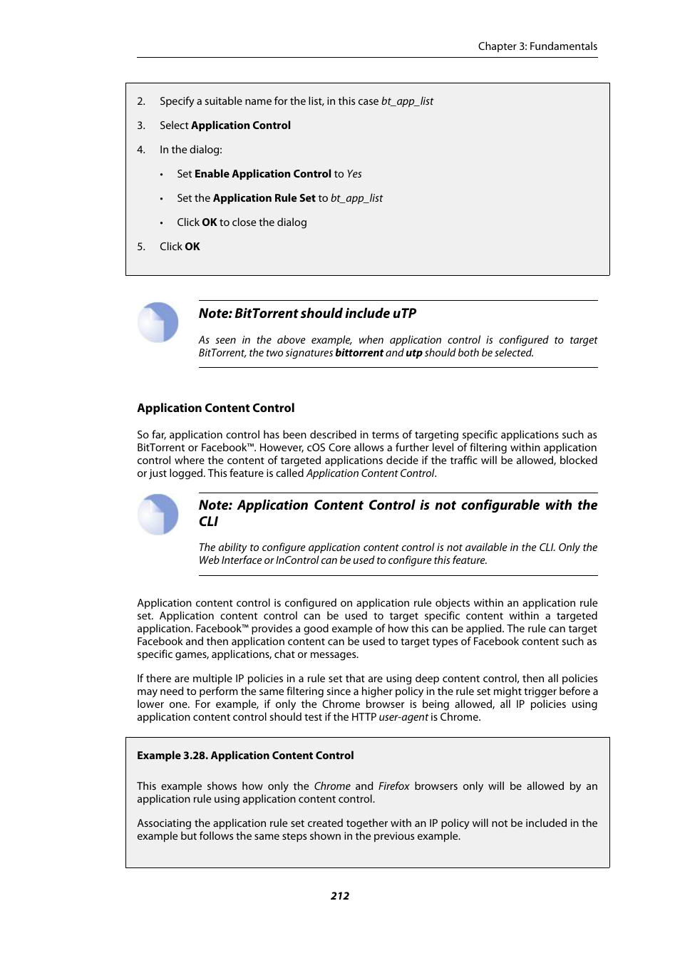 Application content control | Amer Networks E5Web GUI User Manual | Page 212 / 777
