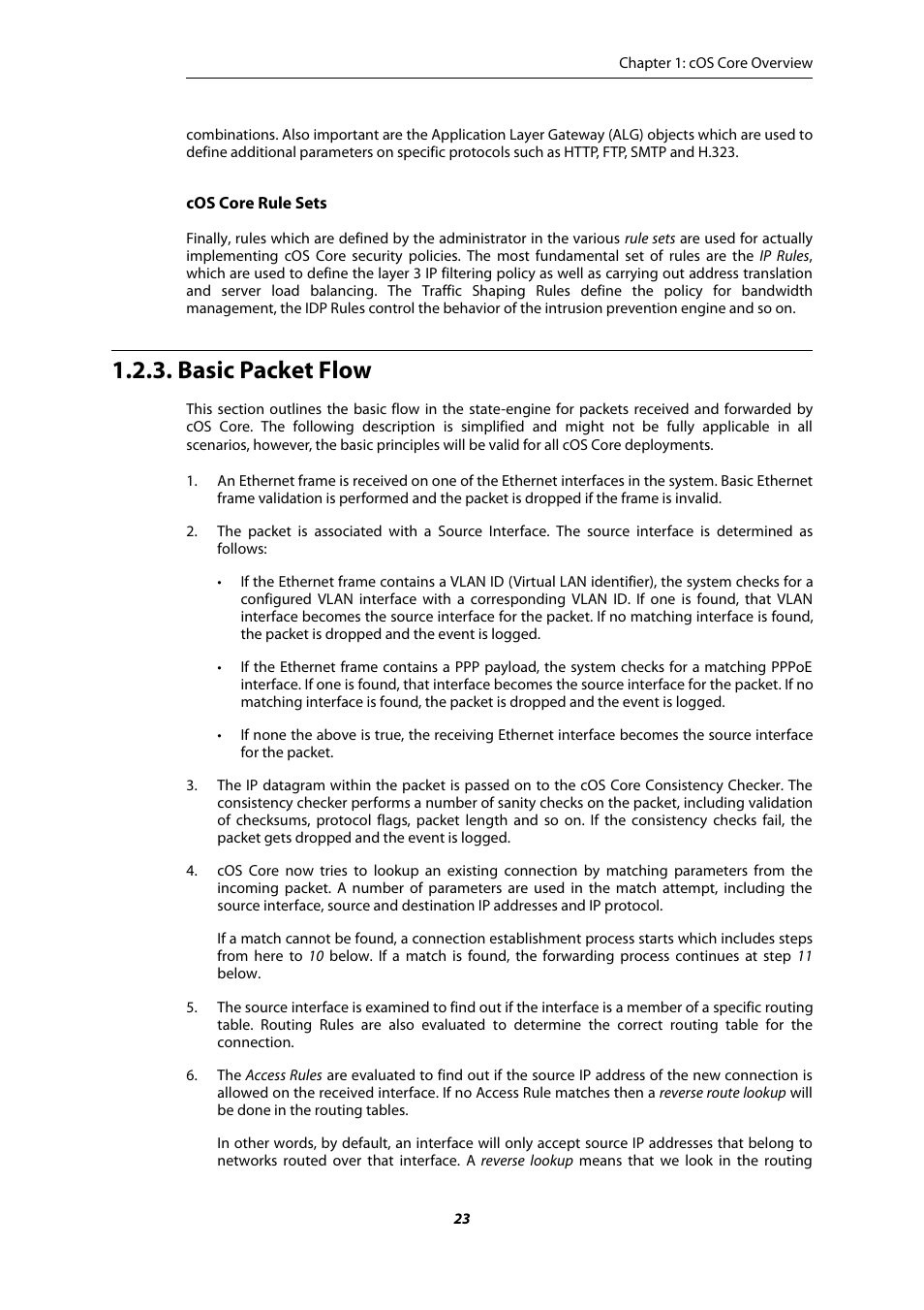 Basic packet flow | Amer Networks E5Web GUI User Manual | Page 23 / 777