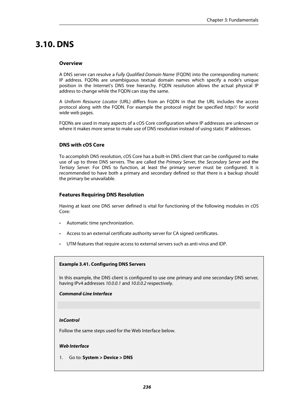 Configuring dns servers | Amer Networks E5Web GUI User Manual | Page 236 / 777