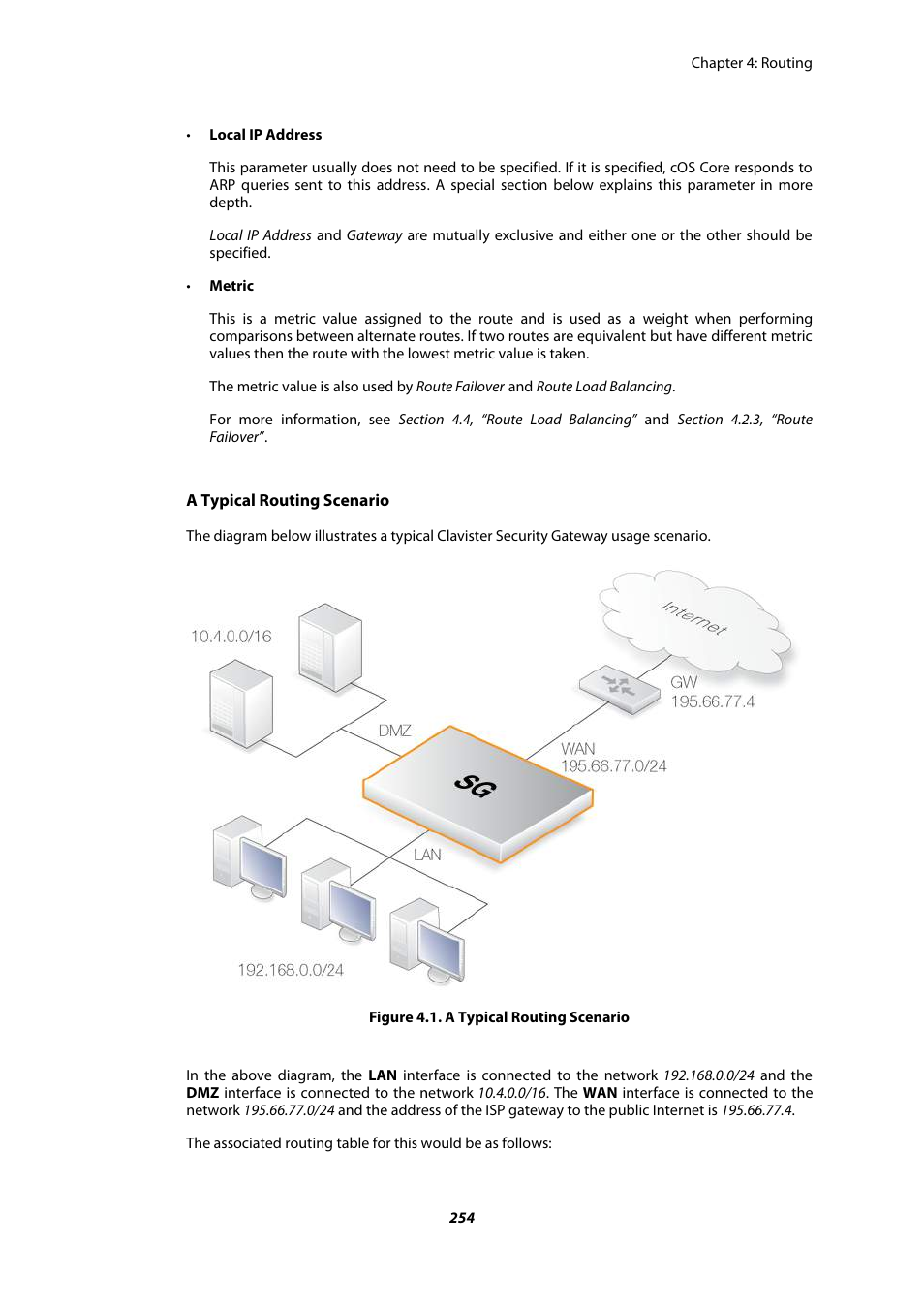 A typical routing scenario | Amer Networks E5Web GUI User Manual | Page 254 / 777