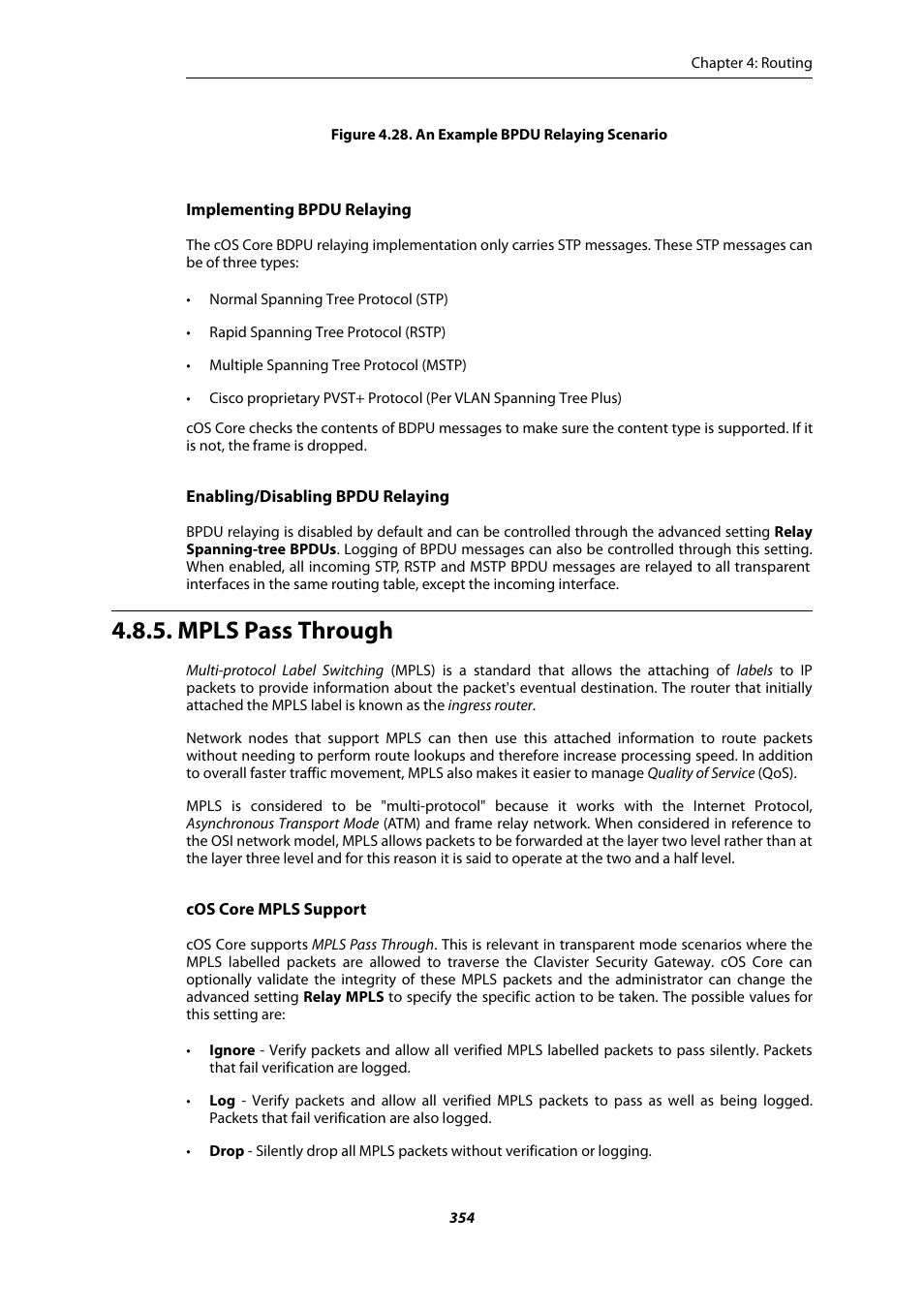 Mpls pass through | Amer Networks E5Web GUI User Manual | Page 354 / 777