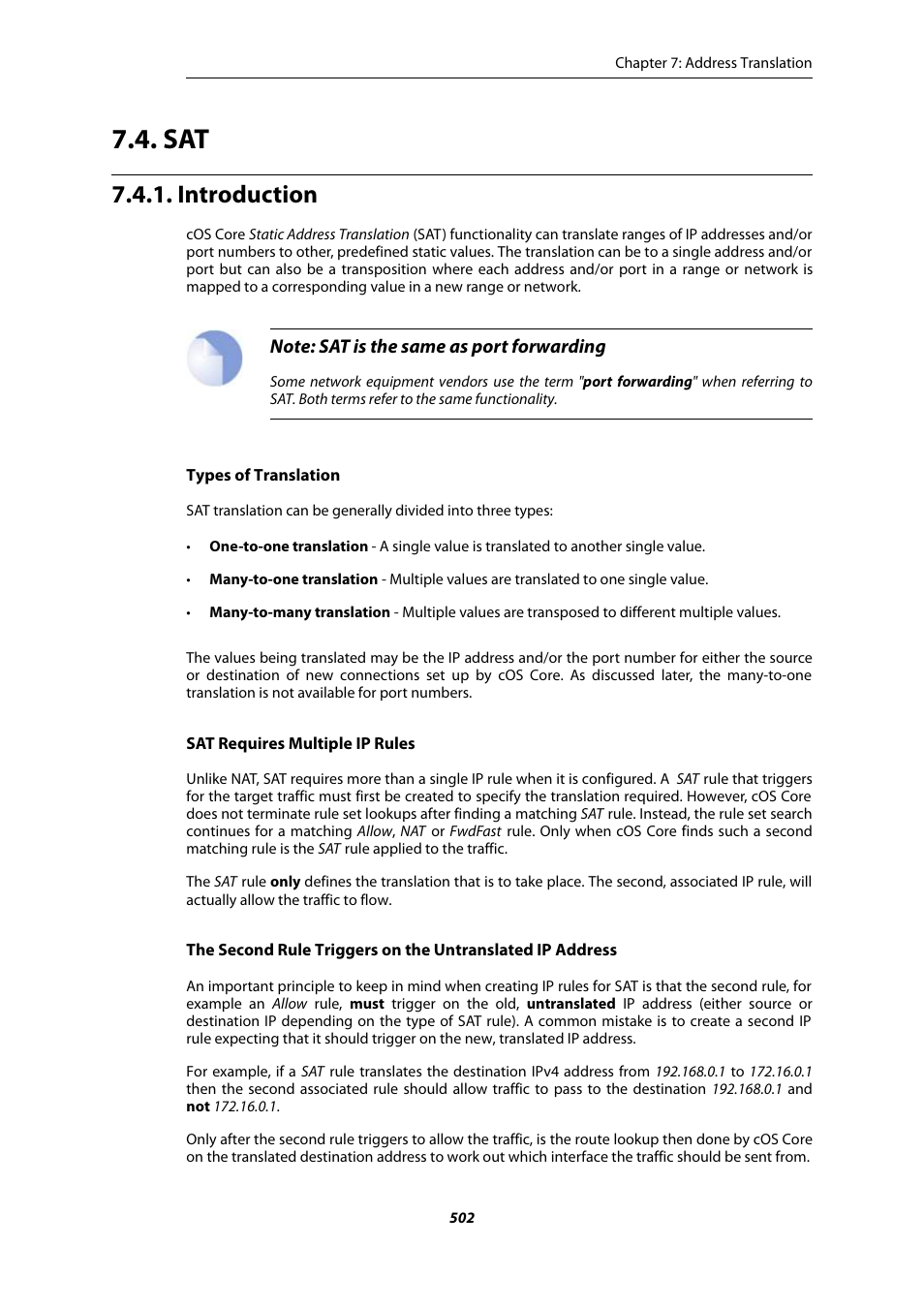 Introduction, Tion 7.4, “sat | Amer Networks E5Web GUI User Manual | Page 502 / 777
